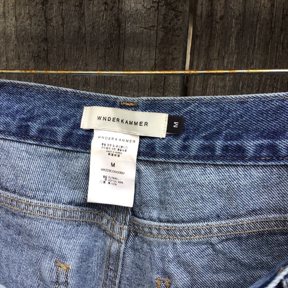 Wnderkammer high rise wide leg baggy denim designer jeans womens size medium - Picture 7 of 8